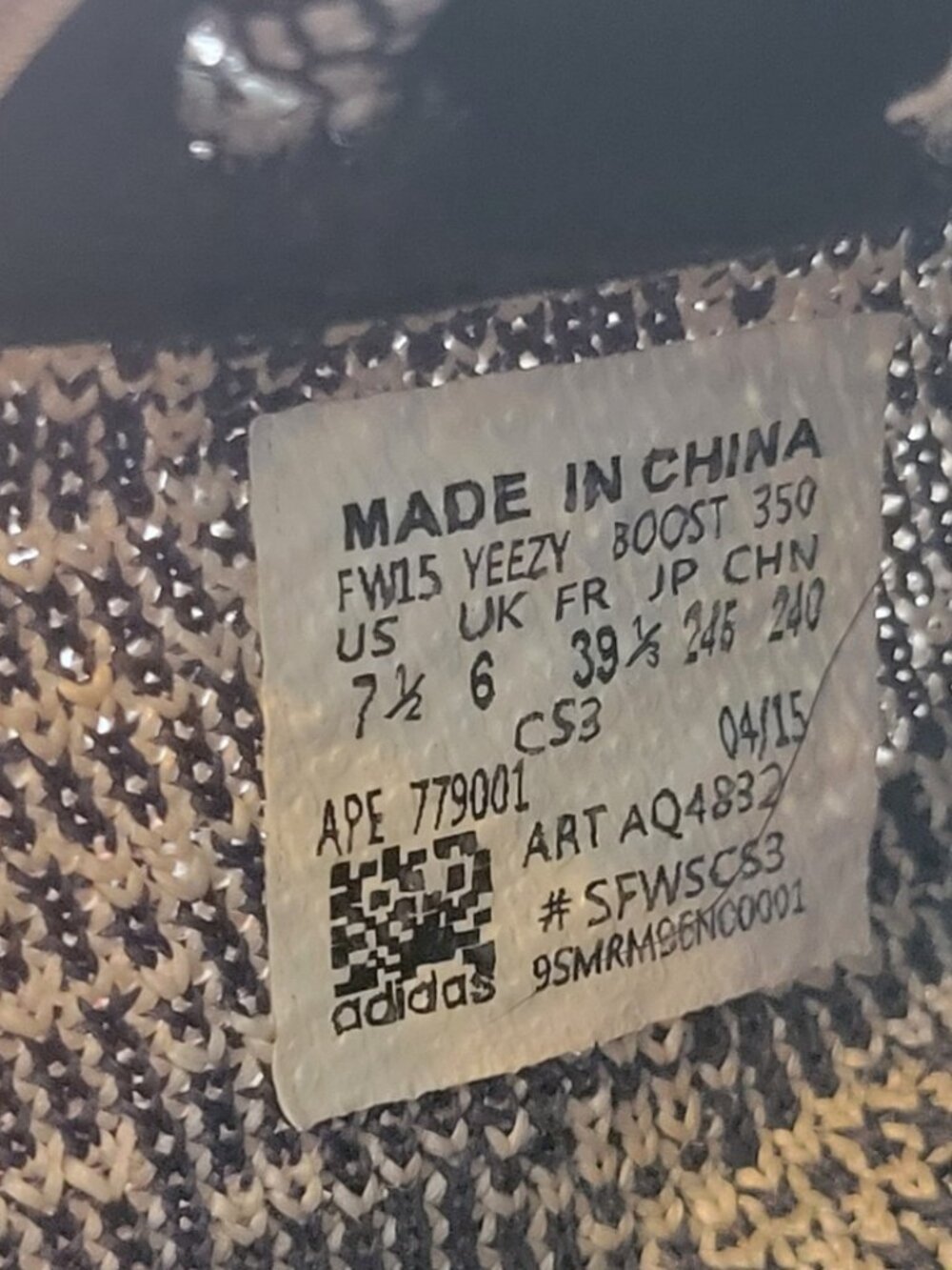 Adidas 2015 Yeezy Boost 350 Turtle Dove Size 7.5 - Picture 9 of 9